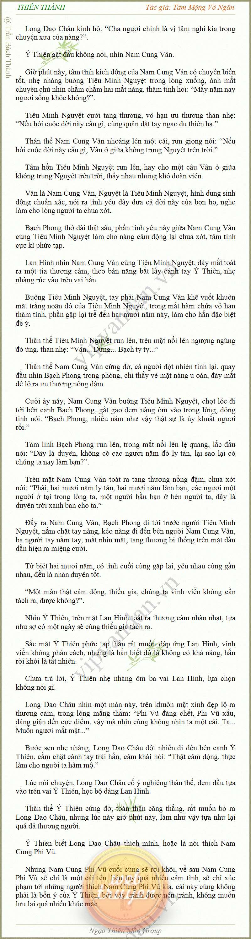 Thiên Thánh - Tâm Mộng Vô Ngân (New: Q 6 - Chương 68)